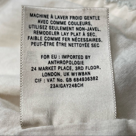 Anthropologie HD in Paris Strapless Dress Ivory Ruffle Tiered, Size XS - Picture 10 of 12